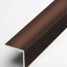Заказать Алюминиевый уголок защитный 20х20 мм прямой PV74-39 коричневый Ral 8011 2,7 м 