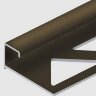 Заказать Алюминиевый профиль окантовочный П-образный 10 мм PV54-10 коричневый матовый 2,7 м 