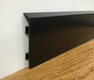 Напольный плинтус алюминиевый 100 мм ПТ-110 черный 3 м