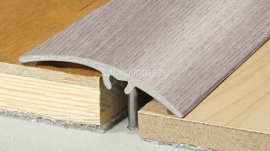 Заказать Алюминиевый порог разноуровневый скрытое крепление 50 мм Effector A65-0912 Дуб Табакко 2,7 м 