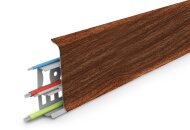 Плинтус напольный с кабель-каналами 85 мм Deconika Д-П85 291 Орех 2,2 м Плинтус напольный с кабель-каналами 85 мм Deconika Д-П85 291 Орех 2,2 м