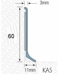 Заказать Плинтус напольный алюминиевый Genesis KAS 600.81 60 мм Матовое серебро 2 м Заказать Плинтус напольный алюминиевый Genesis KAS 600.81 60 мм Матовое серебро 2 м