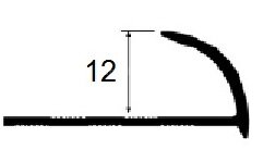 Заказать Внешний гибкий С-образный профиль алюминиевый 12 мм PV21-08 Шампань матовая 2,7 м Заказать Внешний гибкий С-образный профиль алюминиевый 12 мм PV21-08 Шампань матовая 2,7 м