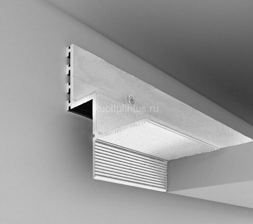 Заказать Алюминиевый теневой потолочный плинтус ПО-142 Без анодировки 2,7 м Заказать Алюминиевый теневой потолочный плинтус ПО-142 Без анодировки 2,7 м
