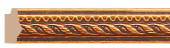 Декоративный молдинг Decomaster 149-954 Коричневый-золото 17х10х2400 мм
