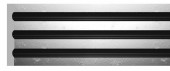 Пилястра Decomaster Эрмитаж D201-63 Серебро-черный 100х11х2400 мм