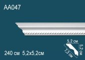 Потолочный плинтус с орнаментом Перфект AA047 52х73х52 мм 2,4 м Потолочный плинтус с орнаментом Перфект AA047 52х73х52 мм 2,4 м