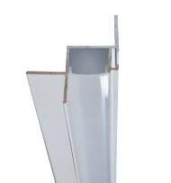 Потолочный плинтус алюминиевый с подсветкой H-1 LED 46х37 с экраном белый 3м Потолочный плинтус алюминиевый с подсветкой H-1 LED 46х37 с экраном белый 3м