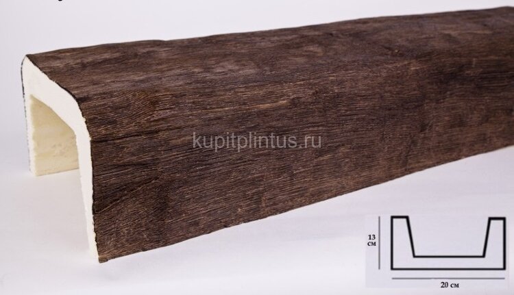 Заказать Балка из полиуретана 13х20 см Уникс Классика Б3 Дуб 2 м Заказать Балка из полиуретана 13х20 см Уникс Классика Б3 Дуб 2 м