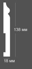 Заказать Плинтус напольный ЛДФ 18х138 мм Ultrawood Base 5500 2,44 м Заказать Плинтус напольный ЛДФ 18х138 мм Ultrawood Base 5500 2,44 м