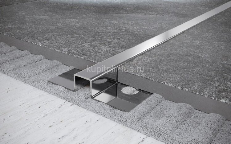 Заказать Стальной П-профиль закладной 8х30 мм FUM 8х30 P полированная сталь 2,7 м Заказать Стальной П-профиль закладной 8х30 мм FUM 8х30 P полированная сталь 2,7 м