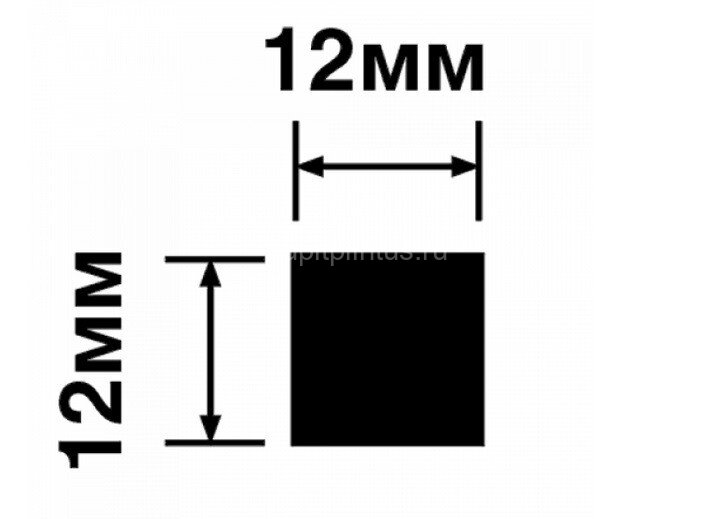 Заказать Молдинг 12х12 мм HiWood D12V1 BR354 цвет под дерево из фитополимера 2.7м 