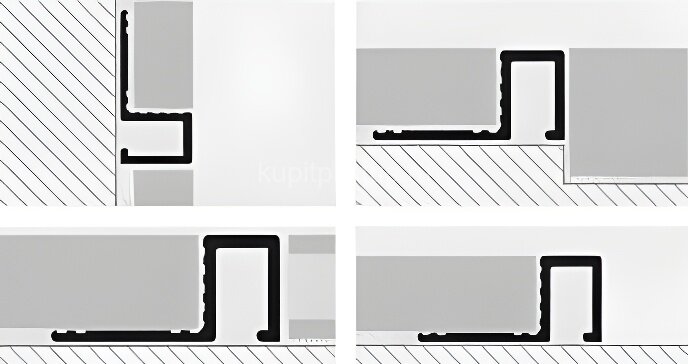 Заказать Профиль П-образный из латуни 8х8 мм для плитки и стен Progress PRFOL 08 латунь полированная 2,7 м 