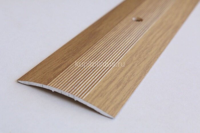 Заказать Порог алюминиевый декорированный А5 КД Дуб светлый 2,7 м Заказать Порог алюминиевый декорированный А5 КД Дуб светлый 2,7 м