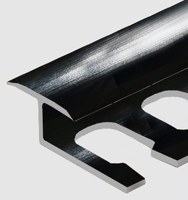 Заказать Алюминиевый профиль Т-образный гибкий 16 мм PV42-19 черный блестящий 2,7 м 