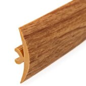 Порог гибкий ПВХ Т-образный Cezar Flex Line 68 Дуб темный 3 м