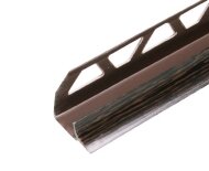 Уголок внутренний для плитки 10 мм IDEAL Вп10 301 Венге 2,5 м Уголок внутренний для плитки 10 мм IDEAL Вп10 301 Венге 2,5 м