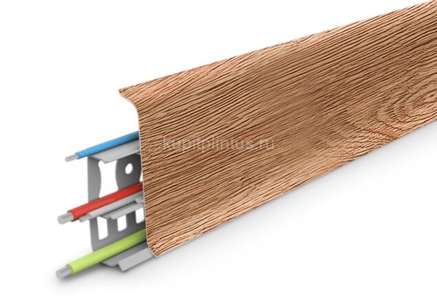 Заказать Плинтус напольный с кабель-каналами 85 мм Deconika Д-П85 211 Дуб рустик 2,2 м Заказать Плинтус напольный с кабель-каналами 85 мм Deconika Д-П85 211 Дуб рустик 2,2 м