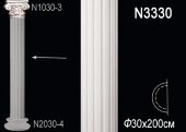 Полуколонна тело Перфект N3330 2000х300х150 мм Полуколонна тело Перфект N3330 2000х300х150 мм