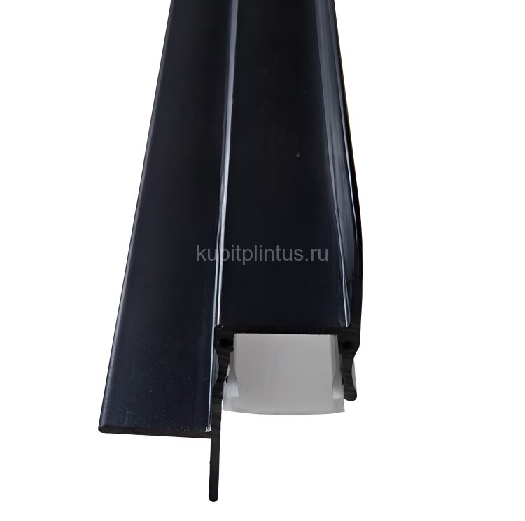 Заказать Потолочный плинтус алюминиевый с подсветкой H-1 LED 46х37 с экраном черный 3м Заказать Потолочный плинтус алюминиевый с подсветкой H-1 LED 46х37 с экраном черный 3м