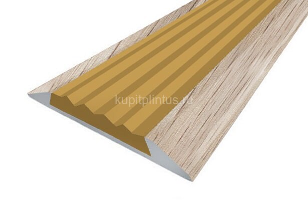 Заказать Порог противоскользящий с бежевой вставкой Д15 КД Дуб беленый (декорированный) 2,7 м Заказать Порог противоскользящий с бежевой вставкой Д15 КД Дуб беленый (декорированный) 2,7 м