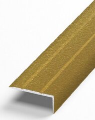 Порог угловой из алюминия Д1 КР Люкс золото люкс (порошковая эмаль) 2,7 м Порог угловой из алюминия Д1 КР Люкс золото люкс (порошковая эмаль) 2,7 м