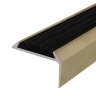 Заказать Порог угловой с черной резиновой вставкой Д01 Бронза РЕ 2,7 м Заказать Порог угловой с черной резиновой вставкой Д01 Бронза РЕ 2,7 м