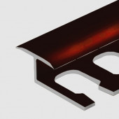 Алюминиевый профиль Т-образный гибкий 16 мм PV42-11 коричневый блестящий 2,7 м