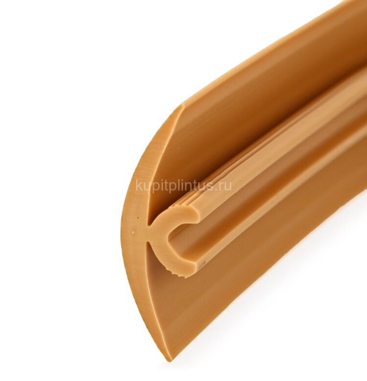 Заказать Порог гибкий ПВХ Т-образный Cezar Flex Line 68 Дуб темный 6 м 