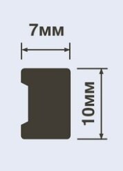 Заказать Молдинг 10х7 мм Hiwood MD10 белый полистирол 2 м 