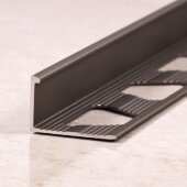 Профиль L-образный из алюминия ПО-Г12 бронза матовая 2,7 м Профиль L-образный из алюминия ПО-Г12 бронза матовая 2,7 м