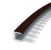 Профиль П-образный гибкий MP55 из алюминия 30 Венге 2,7 м