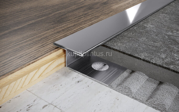 Заказать Т-профиль нержавеющая сталь закладной 15 мм FTZ 15 S сатинированная сталь 2,7 м Заказать Т-профиль нержавеющая сталь закладной 15 мм FTZ 15 S сатинированная сталь 2,7 м