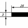 Заказать Полоса 3х25 мм из алюминия 3 м Заказать Полоса 3х25 мм из алюминия 3 м