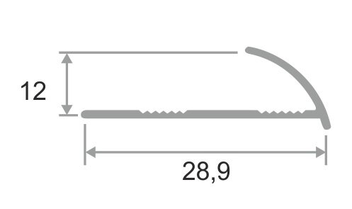 Заказать Алюминиевый профиль С-образный 12 мм ПО-12 Черный муар 2,7 м Заказать Алюминиевый профиль С-образный 12 мм ПО-12 Черный муар 2,7 м