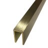 Заказать Профиль П-образный из латуни для плитки и стен Progress PCLOS 10 латунь шлифованная 2,7 м 