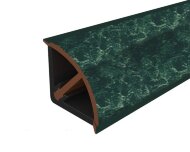 Плинтус для столешницы 14х14 Cezar Mini выпуклый 034 Зеленый мрамор 3 м Плинтус для столешницы 14х14 Cezar Mini выпуклый 034 Зеленый мрамор 3 м