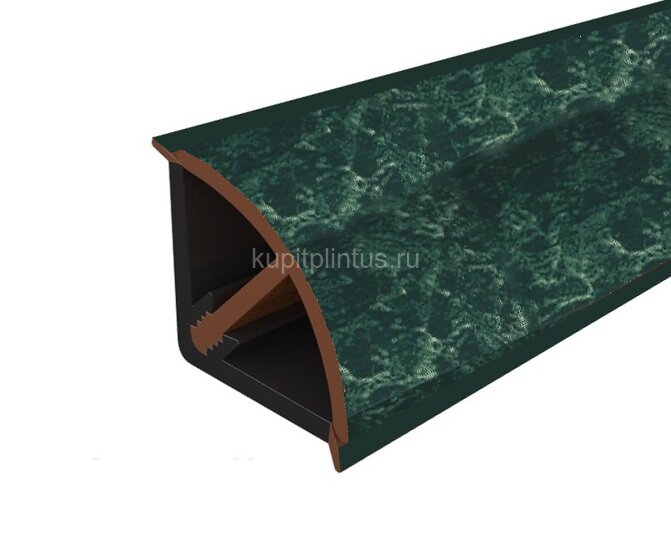 Заказать Плинтус для столешницы 14х14 Cezar Mini выпуклый 034 Зеленый мрамор 3 м Заказать Плинтус для столешницы 14х14 Cezar Mini выпуклый 034 Зеленый мрамор 3 м