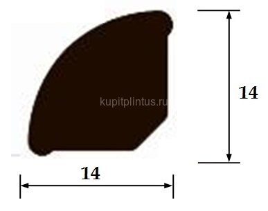 Заказать Галтель ПВХ 14х14 Cezar 110 Ясень 2,5 м 