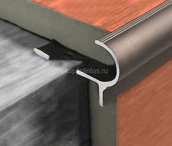 Заказать Профиль для ступеней F-образный (PSP) алюминий PV50-06 бронза матовая 2,7 м Заказать Профиль для ступеней F-образный (PSP) алюминий PV50-06 бронза матовая 2,7 м