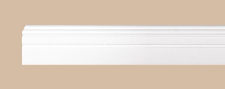 Заказать Плинтус напольный Decomaster A024/36 белый под покраску 71х15х2000 мм 