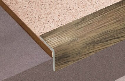 Заказать Угловой порог из декорированного алюминия Д19 КД Дуб венский 2,7 м 