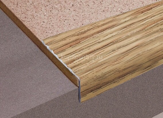 Заказать Порог угловой алюминиевый Д16 КД Дуб золотой (декорированный) 2,7 м Заказать Порог угловой алюминиевый Д16 КД Дуб золотой (декорированный) 2,7 м