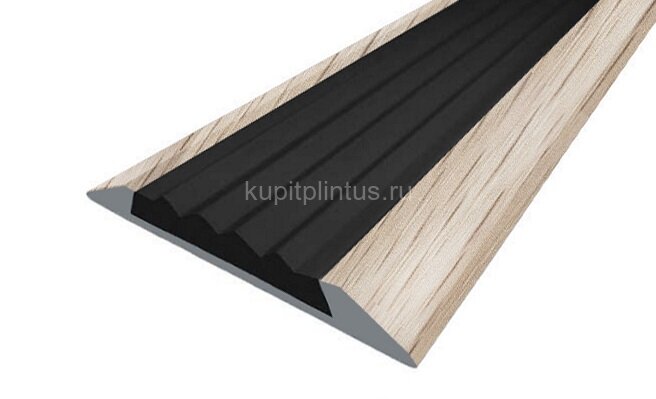 Заказать Порог противоскользящий с черной вставкой Д15 КД Дуб беленый (декорированный) 2,7 м Заказать Порог противоскользящий с черной вставкой Д15 КД Дуб беленый (декорированный) 2,7 м