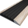 Заказать Порог противоскользящий с черной вставкой Д15 КД Дуб беленый (декорированный) 2,7 м Заказать Порог противоскользящий с черной вставкой Д15 КД Дуб беленый (декорированный) 2,7 м