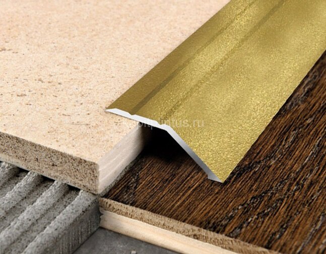 Заказать Порог разноуровневый из алюминия С1 КР Люкс золото люкс (порошковая эмаль) 2,7 м Заказать Порог разноуровневый из алюминия С1 КР Люкс золото люкс (порошковая эмаль) 2,7 м