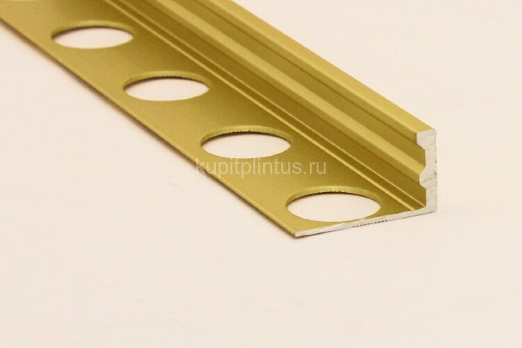 Заказать L-профиль алюминиевый 10 мм Евротрим L-10.00 золото 2.7 м Заказать L-профиль алюминиевый 10 мм Евротрим L-10.00 золото 2.7 м