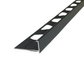 Алюминиевый L-профиль 8 мм ПО-202-28 черный матовый 2.7 м Алюминиевый L-профиль 8 мм ПО-202-28 черный матовый 2.7 м