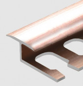Алюминиевый профиль Т-образный гибкий 16 мм PV42-15 розовый блестящий 2,7 м