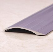 Порог разноуровневый из алюминия ПО-39х6 серебро матовое 2,7 м Порог разноуровневый из алюминия ПО-39х6 серебро матовое 2,7 м